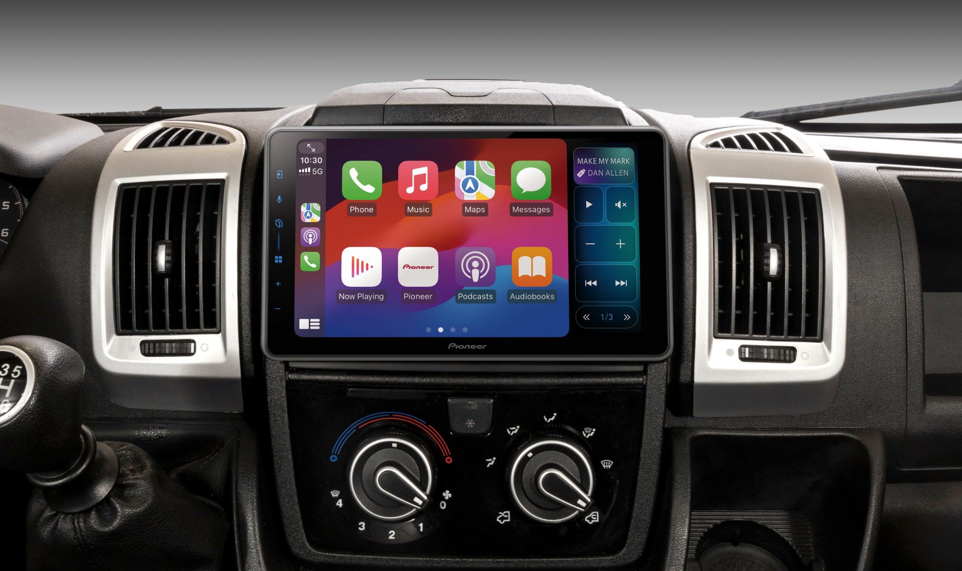 Pioneer SPH-EVO-98DAB-C-D7 Campernavigatie Ford Transit 9 inch draadloos Apple Carplay en Android Auto