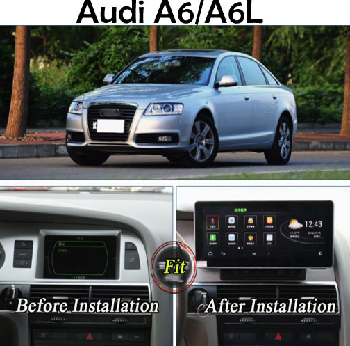 Audi A6/A6L Android 13.0 multimedia met Ami/Aux en 3G.