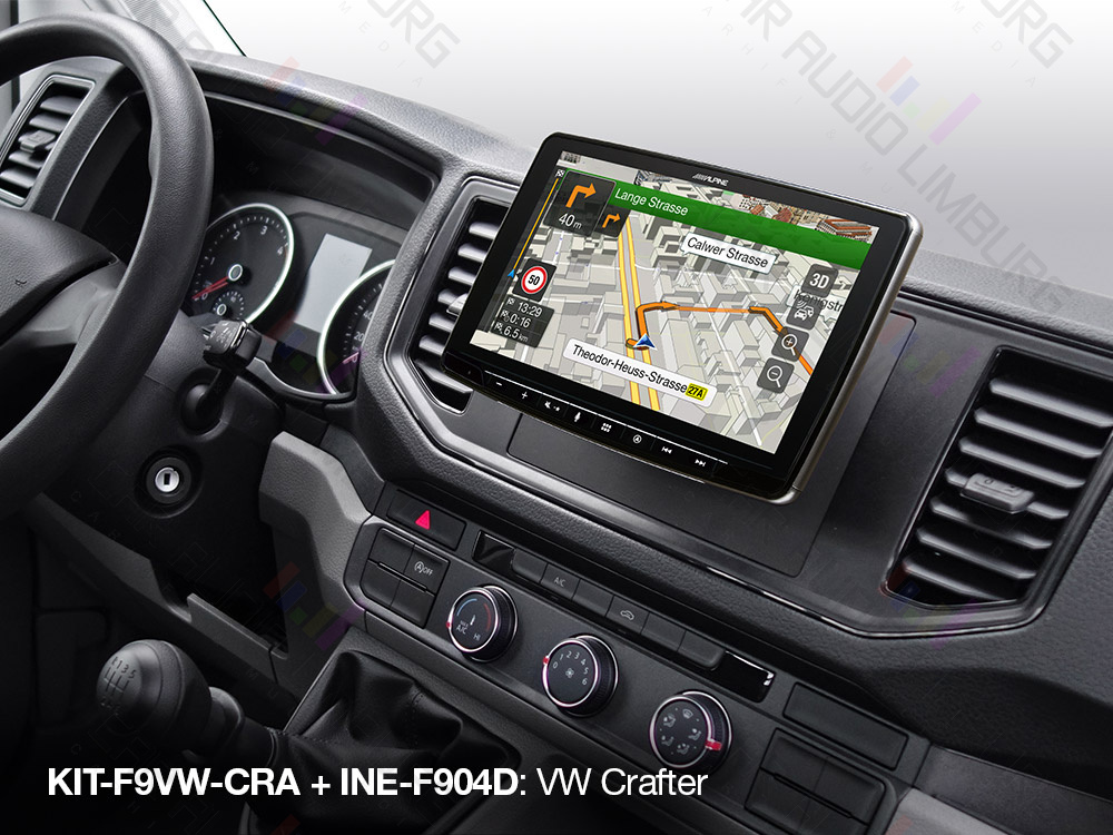 Gezond Inleg grip Alpine Navigatie Volkswagen Crafter. Groot 9 Inch Touchscreen!