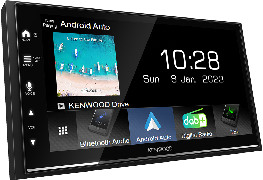Kenwood DMX7722DABS Multimediasysteem 6.8 inch draadloos en bekabeld Apple Car Play en Android Auto