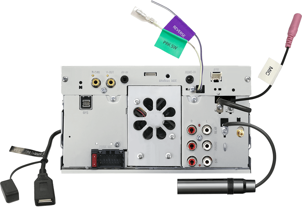 Kenwood DMX7722DABS Multimediasysteem 6.8 inch draadloos en bekabeld Apple Car Play en Android Auto