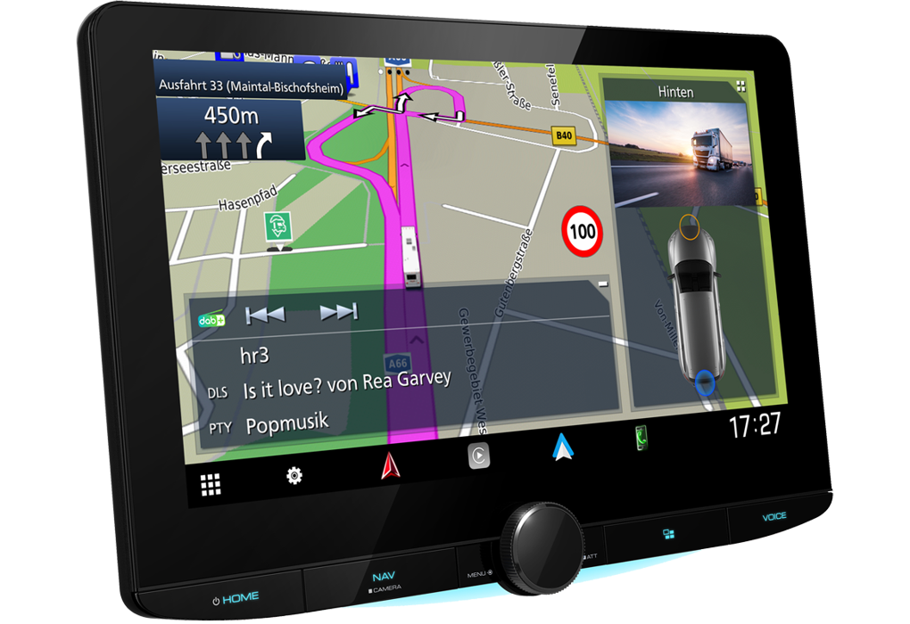 Kenwood DNR992RVS Camper /Truck draadloos Apple Carplay een Android Auto 10.1 inch HD scherm