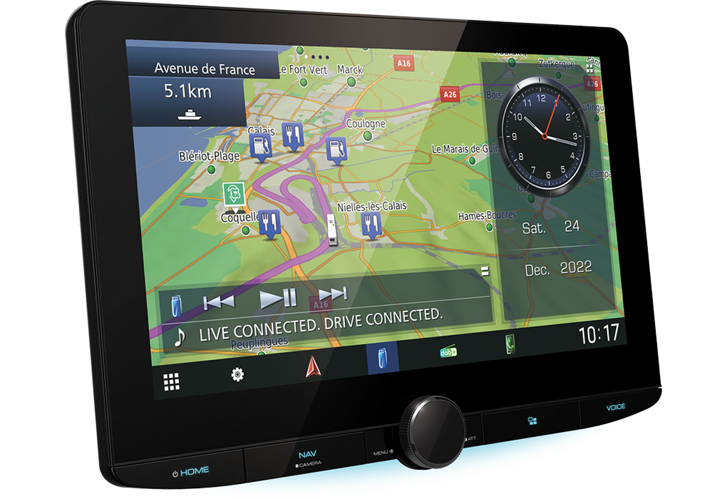 Kenwood DNR992RVS Camper /Truck draadloos Apple Carplay een Android Auto 10.1 inch HD scherm