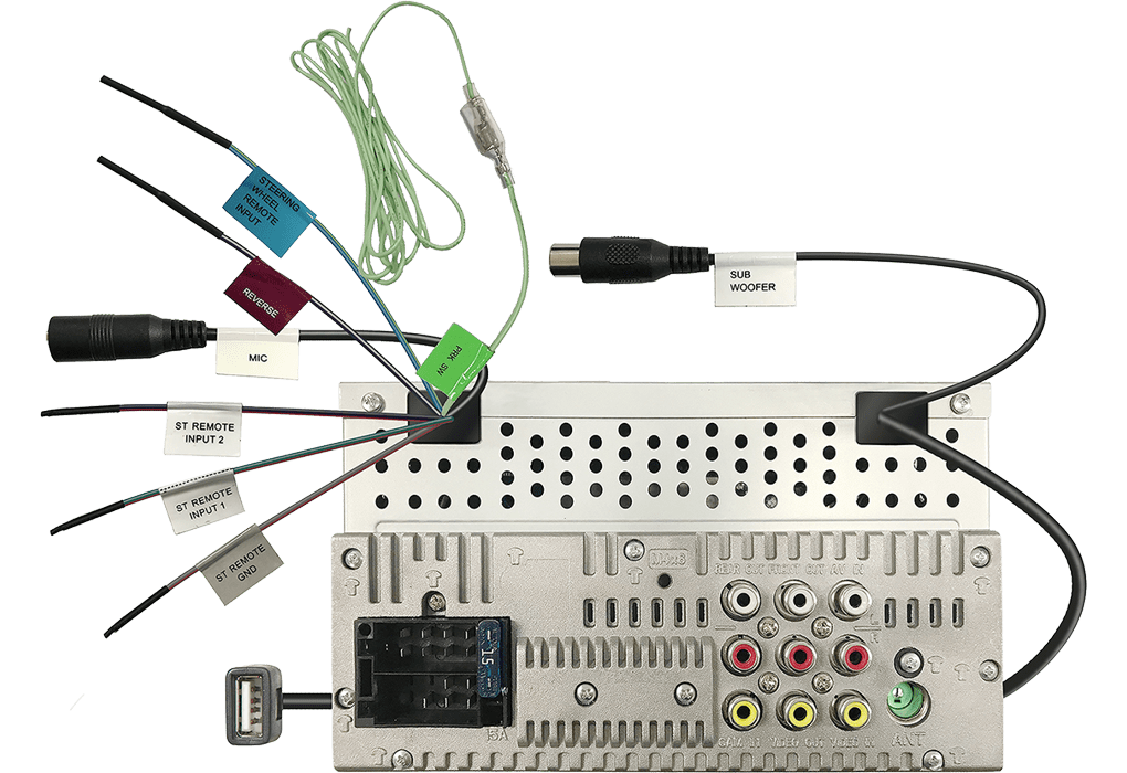 Multimediasysteem DMXBT 6.8 inch ondersteunt Android USB Mirroring
