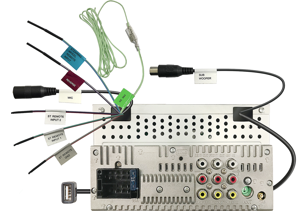 Multimediasysteem DMX129DAB 6.8 inch ondersteunt Android USB Mirroring
