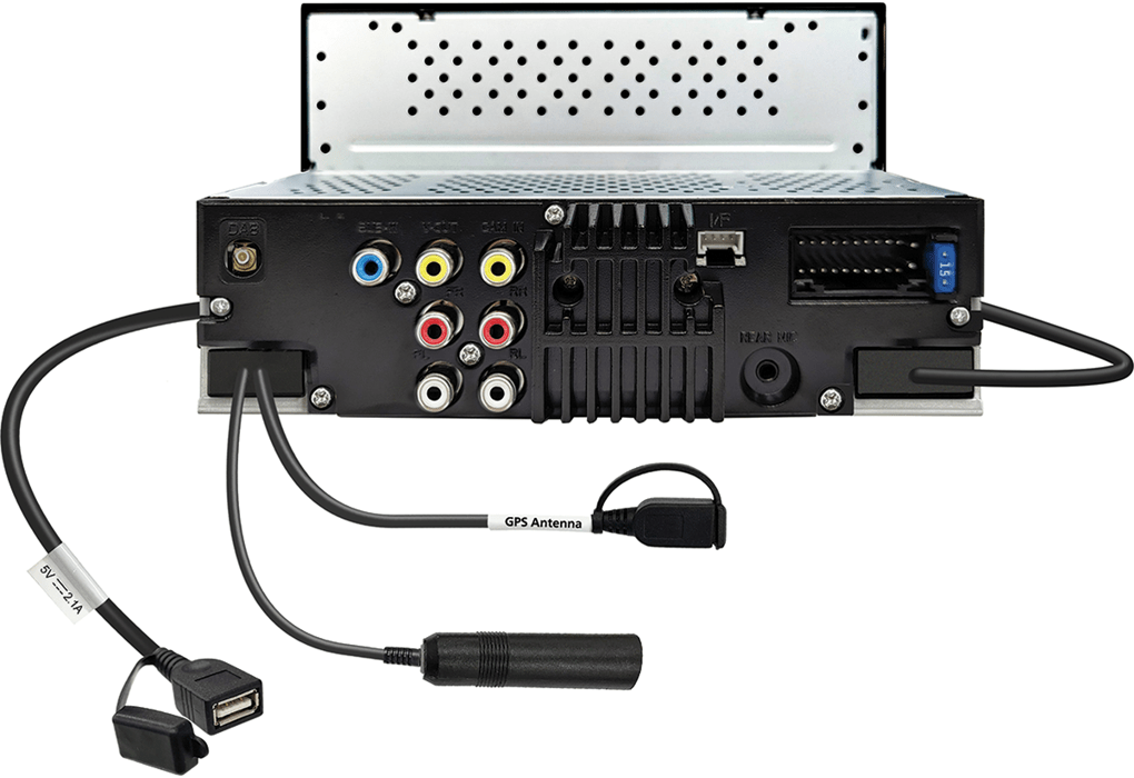 Kenwood DMX6523DABS Multimedia systeem 6.8 inch WSVGA Apple Car Play en Android Auto draadloos of via USB