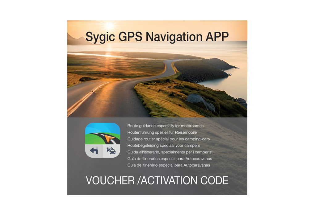 Cover_Voucher-2 Kenwood DMX8021DAB campernavigatie met 3 jarige licentie voor Sygic GPS Navigatie met Caravan Routing App 7 inch