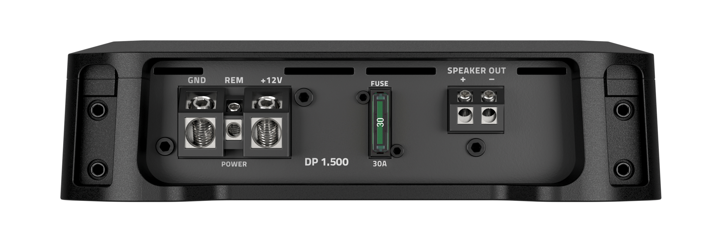 DP-1500_PANNELLO-USCITE Hertz DP 1.500 mono versterker max vermogen 1180W Car Audio Limburg