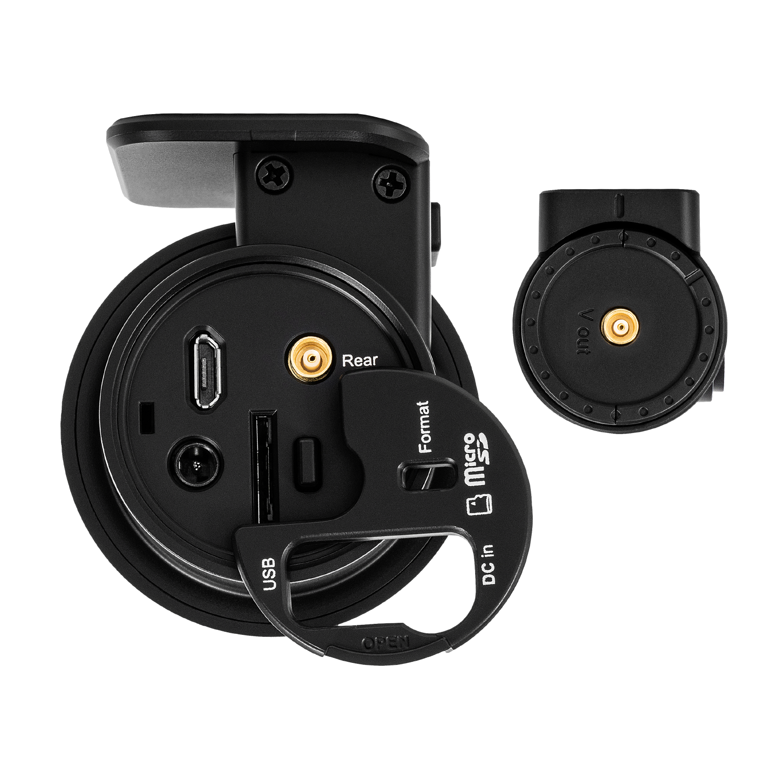 DR970X-2CH-Zijkant-ingangen-open Blackvue DR970X 4K Cloud-Dashcam-2CH. Optimaal 3e Oog!