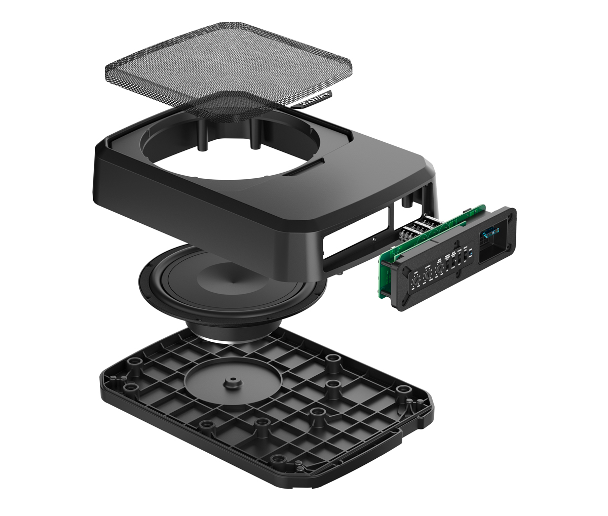 HERTZ_DBA-201-F_ESPLOSO_2023_09_08 Hertz actieve subwoofer DBA 201F piek vermogen 440W Car AUDIO LIMBURG