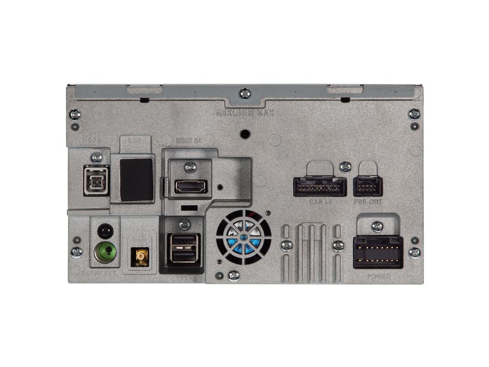 INE-W611DC_connectors-side Alpine INE-W611DC navigatie voor camper 6.5 inch touchscreen