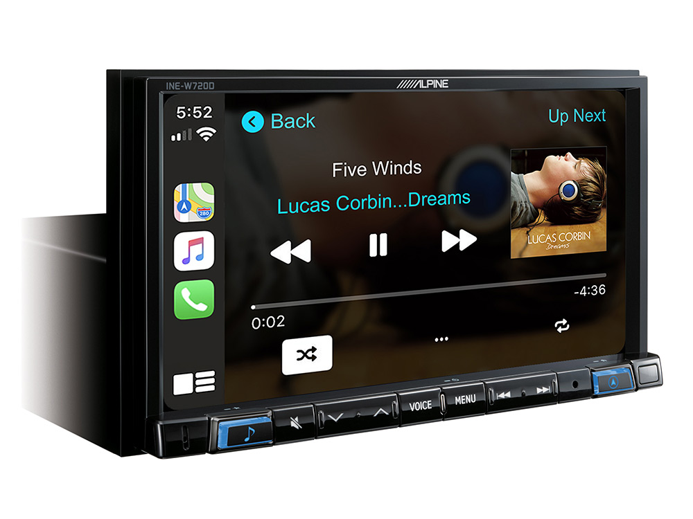 Navigation-System_INE-W720D_Music-Car-Radio LPINE INE-W720D incl kit 2 DIN 7" multimedia toestel Apple Carplay en Android Auto compatibel CAR AUDIO LIMBURG