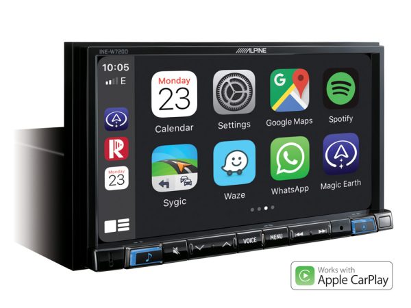 ALPINE INE-W720D 2 DIN 7" multimedia toestel Apple Carplay en Android Auto compatibel CAR AUDIO LIMBURG