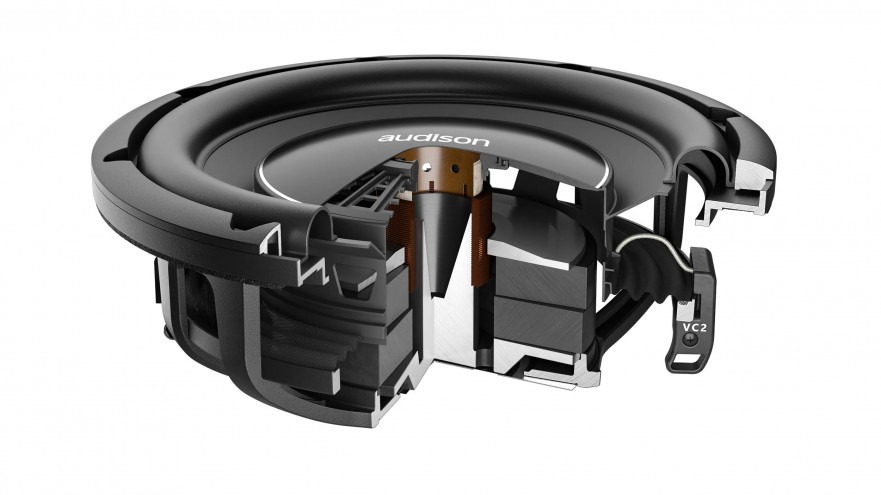 audison-av-10-d2-ii-5 Audison subwoofer AV 10D2 II Voce piekvermogen 550W 2+2 Ohm