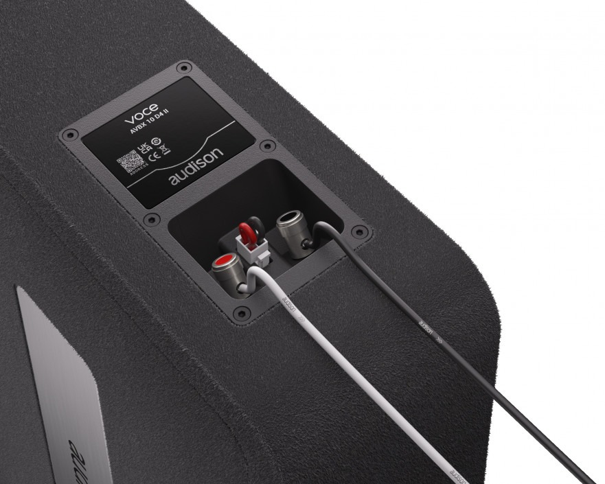 audison-avbx-10-d4-ii-6 Audison AVBX 10 D4 II Voce subwoofer met box 550W piekvermogen, 4+4 Ohm 250mm