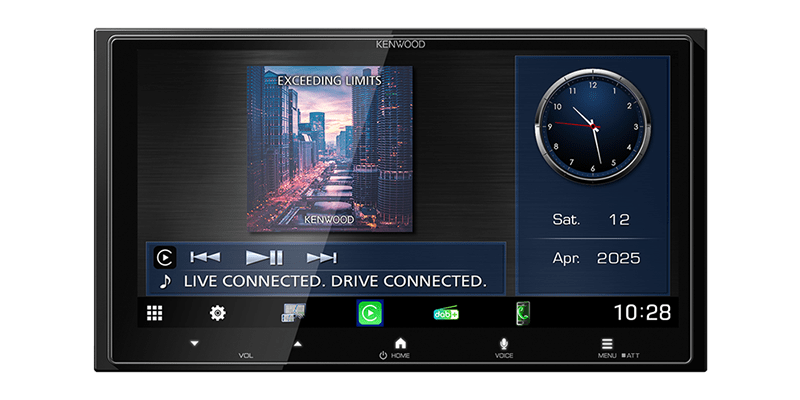 Kenwood DMX7525DABS Camper navigatie met draadloos Carplay en Android Auto 6.92 inch HD Scherm